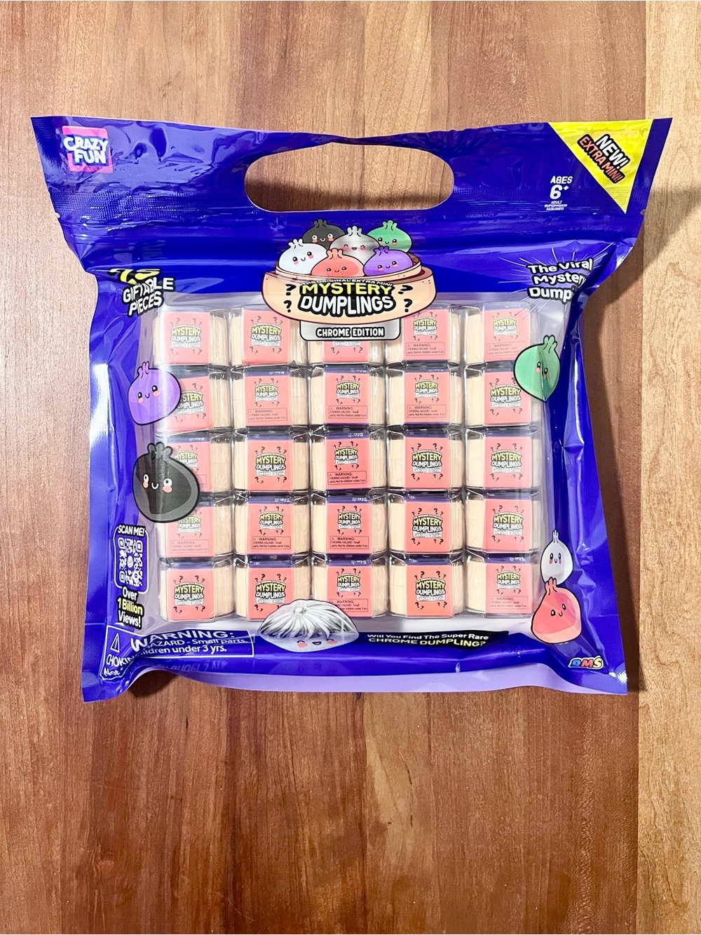 Crazy Fun Mystery Dumpling Minis 25 Pack Chrome Edition
